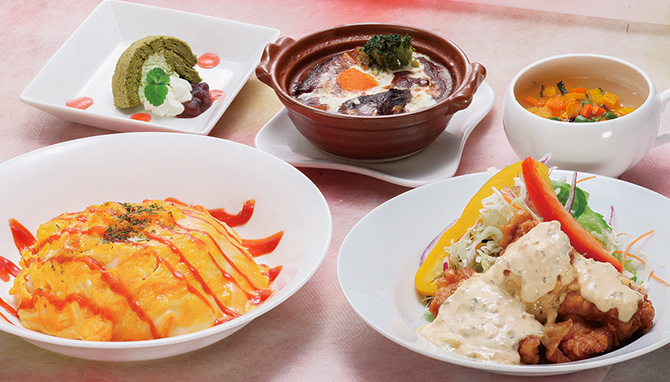 オムライス＆チキン南蛮御膳