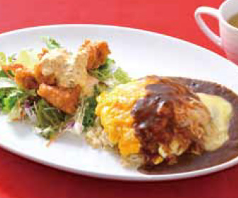 チーズカレーオム＆チキン南蛮ランチ