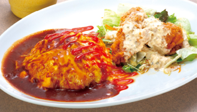 オムライス＆チキン南蛮セット