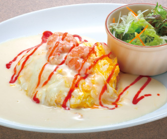 エビクリームオム