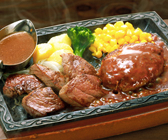 中落ちカルビステーキ＆黒毛和牛バーグセット